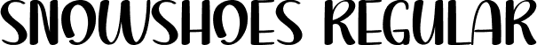 Snowshoes Regular font - Snowshoes.otf