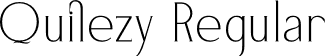 Quilezy Regular font - Quilezy.otf