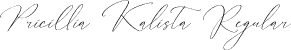 Pricillia Kalista Regular font - Pricillia-Kalista.otf