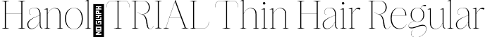 Hanol_TRIAL Thin Hair Regular font - hanol-trial-thinhair.otf