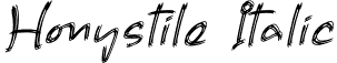 Honystile Italic font - Honystile-Italic.otf