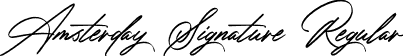 Amsterday Signature Regular font - amsterday-signature.otf