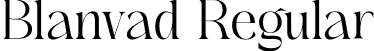 Blanvad Regular font - Blanvad.otf