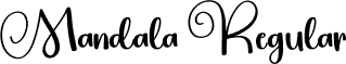 Mandala Regular font - Mandala.otf