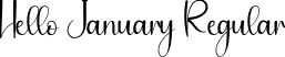 Hello January Regular font - Hello-January.otf