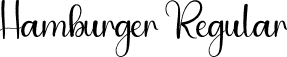 Hamburger Regular font - Hamburger.otf