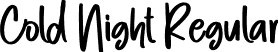 Cold Night Regular font - Cold-Night.otf