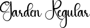 Garden Regular font - Garden.otf