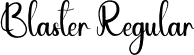 Blaster Regular font - Blaster.otf