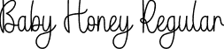 Baby Honey Regular font - Baby-Honey.otf