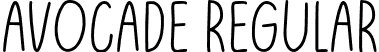 Avocade Regular font - Avocade-Free.otf