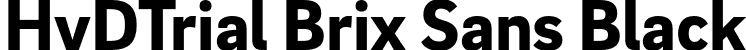 HvDTrial Brix Sans Black font - HvDTrial_BrixSans-Black.otf