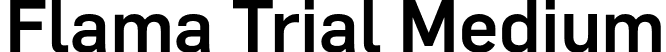 Flama Trial Medium font - FlamaTrial-Medium.otf