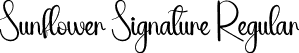 Sunflower Signature Regular font - Sunflower-Signature.otf