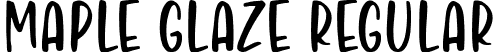 Maple Glaze Regular font - Maple-Glaze.otf