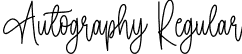 Autography Regular font - Autography.otf