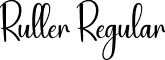 Ruller Regular font - Ruller.otf