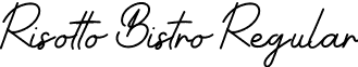 Risotto Bistro Regular font - risottobistro.otf