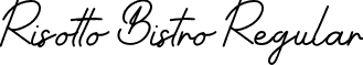 Risotto Bistro Regular font - risottobistro.ttf