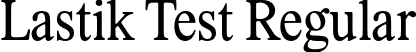 Lastik Test Regular font - lastikvariabletest-regular.otf