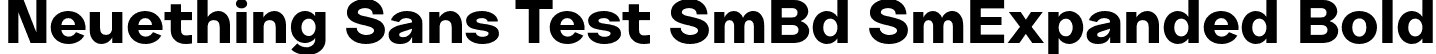 Neuething Sans Test SmBd SmExpanded Bold font - NeuethingVariableTest-EtraBoldSemiExpanded.otf