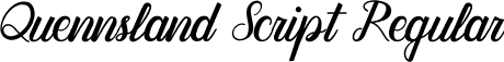 Quennsland Script Regular font - quennsland.otf