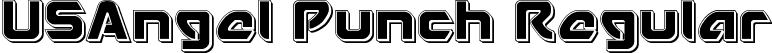 USAngel Punch Regular font - UsangelPunch-owLRa.ttf