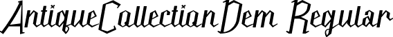 AntiqueCollectionDem Regular font - AntiqueCollectionDemoRegular.ttf