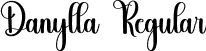 Danylla Regular font - Danylla.otf