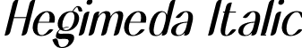 Hegimeda Italic font - Hegimeda-Italic.otf