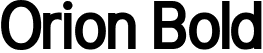 Orion Bold font - Orion-Bold.ttf