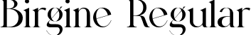 Birgine Regular font - birgine.ttf