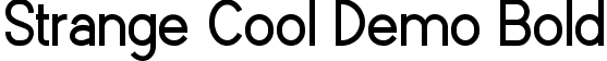 Strange Cool Demo Bold font - StrangeCoolDemoBold.ttf