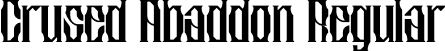 Crused Abaddon Regular font - CrusedAbaddon.otf