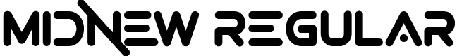 Midnew Regular font - midnew-0wrnp.ttf