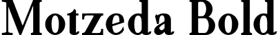 Motzeda Bold font - Motzeda-Bold.otf