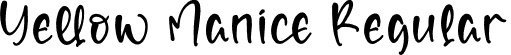 Yellow Manice Regular font - Yellow-Manice.otf