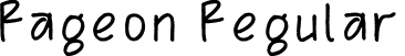 Rageon Regular font - Rageon.otf