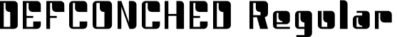 DEFCONCHED Regular font - DEFCONCHED.otf