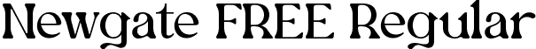 Newgate FREE Regular font - newgate-free.ttf