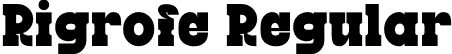 Rigrofe Regular font - Rigrofe.otf