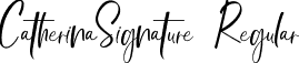 CatherinaSignature Regular font - catherinasignature.ttf