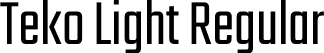 Teko Light Regular font - Teko-Light.ttf