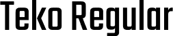 Teko Regular font - Teko-Regular.ttf