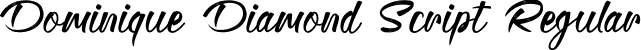 Dominique Diamond Script Regular font - dominiquediamondscript.otf