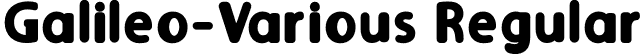 Galileo-Various Regular font - Galileo-Various.otf