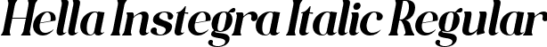 Hella Instegra Italic Regular font - roadway-italic.ttf