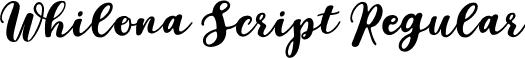 Whilona Script Regular font - whilona-script.ttf