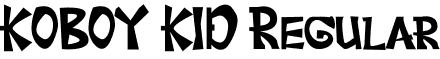 KOBOY KID Regular font - KOBOY-KID.otf