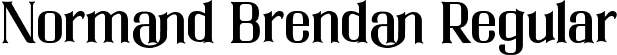 Normand Brendan Regular font - normand-brendan.ttf